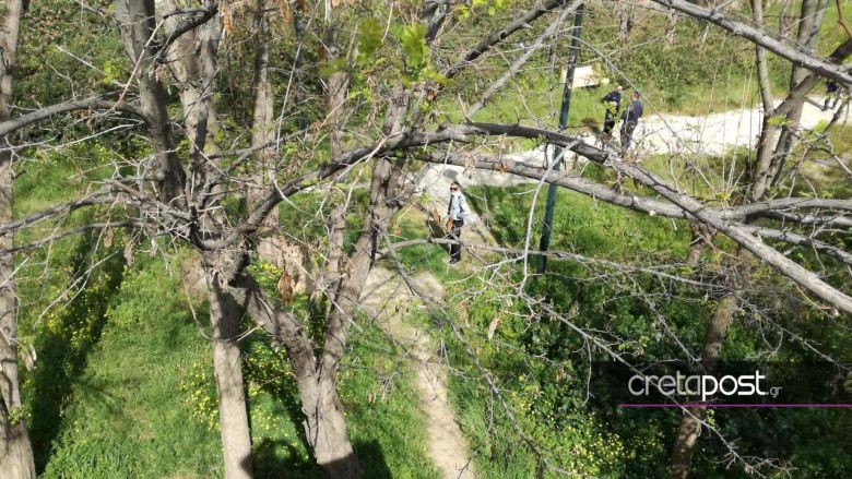 Θρίλερ με πτώμα γυναίκας σε πάρκο του Ηρακλείου