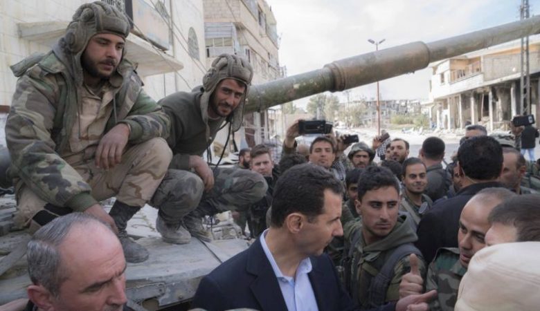 Στην ανατολική Γούτα ο Άσαντ, επισκέφθηκε θέσεις του στρατού