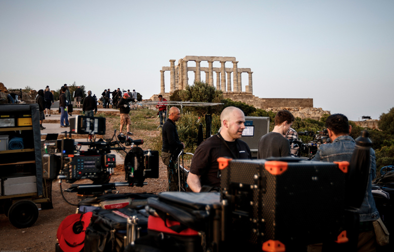 Εικόνες από τα γυρίσματα του BBC στο Σούνιο