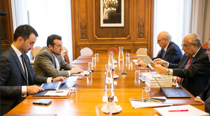 Η οικονομία στο επίκεντρο της συνάντησης Παππά, Χαρίτση με Γκουρία