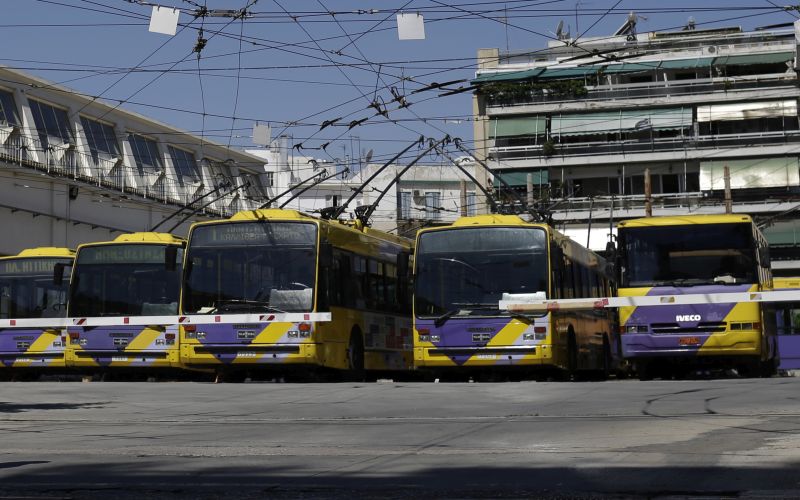 Στάση εργασίας στα τρόλεϊ την Τρίτη