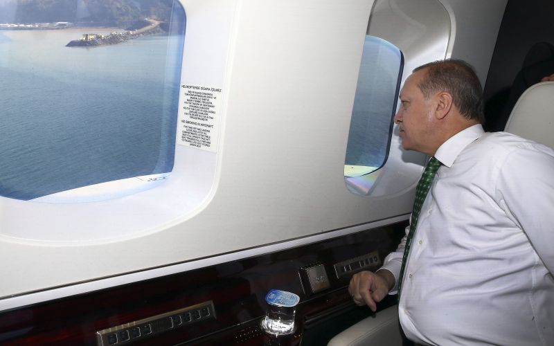 Πρώτη προσγείωση του Ερντογάν στο νέο αεροδρόμιο της Κωνσταντινούπολης