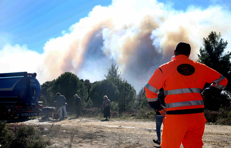 Πυρκαγιά σε ορεινή περιοχή της Ιεράπετρας