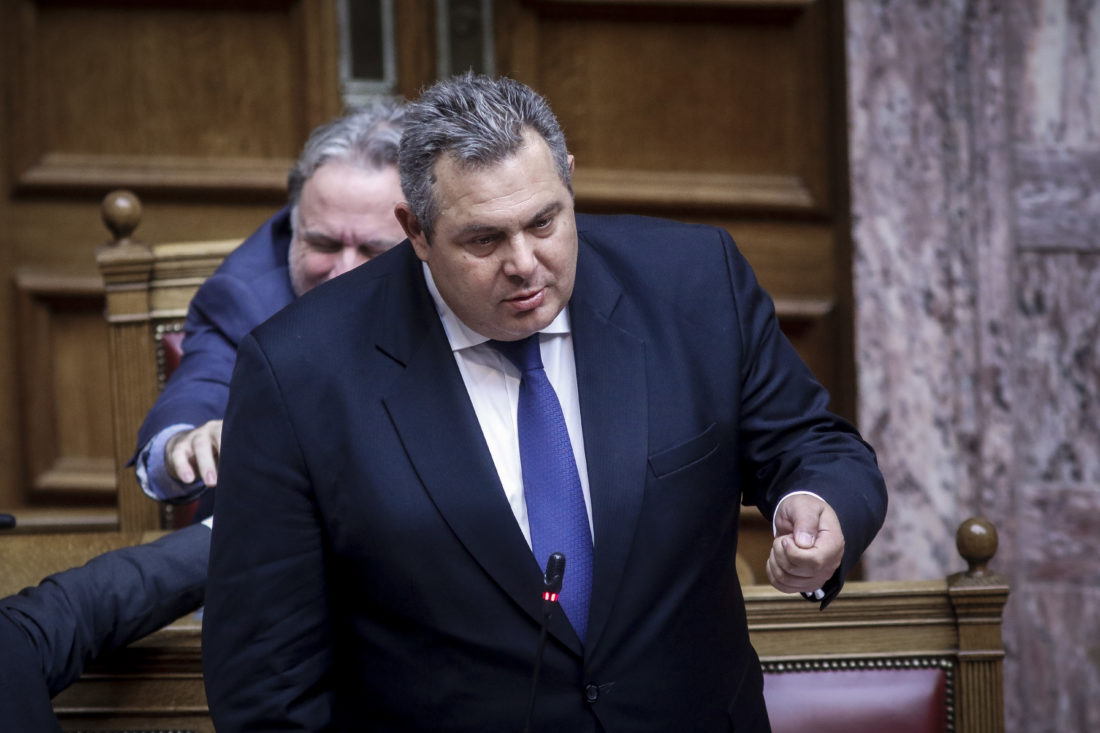 Καμμένος: Η συζήτηση για τη συμφωνία των Πρεσπών έχει λήξει