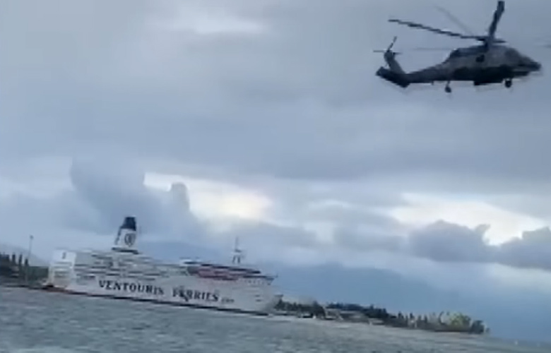 Ελικόπτερο στο έλεος των ανέμων στο Αίγιο και τα ουρλιαχτά θαμώνων καφετέριας