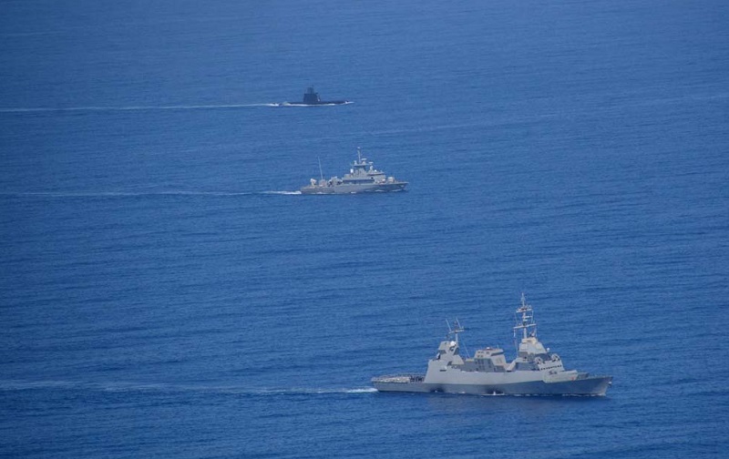 Ναυτική άσκηση Κύπρου, Γαλλίας, Ιταλίας εντός της ΑΟΖ