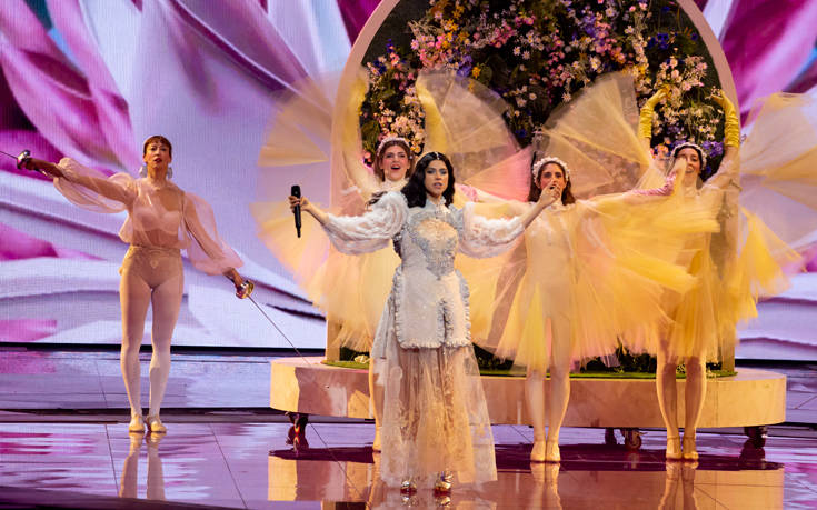Eurovision 2019: Η άψογη εμφάνιση της Κατερίνας Ντούσκα στη σκηνή του Τελ Αβίβ