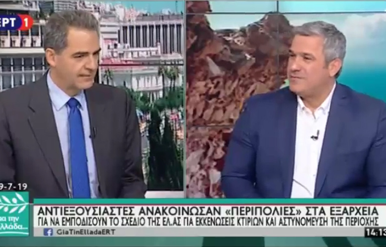 H στιγμή του ισχυρού σεισμού στο στούντιο της ΕΡΤ