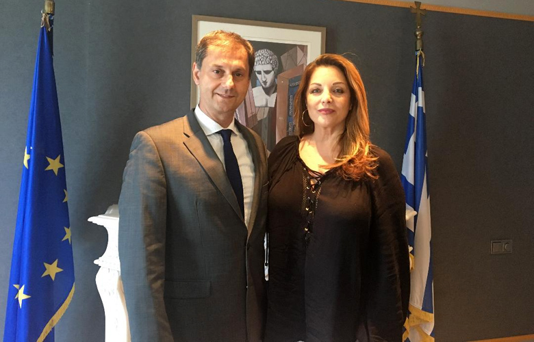 Συνάντηση υπουργού Τουρισμού Χ. Θεοχάρη με την πρόεδρο του ΕΟΤ Α. Γκερέκου