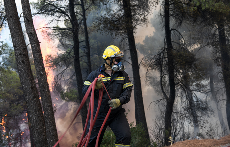 Πυρκαγιά σε δασική έκταση στον Αλμυρό Μαγνησίας