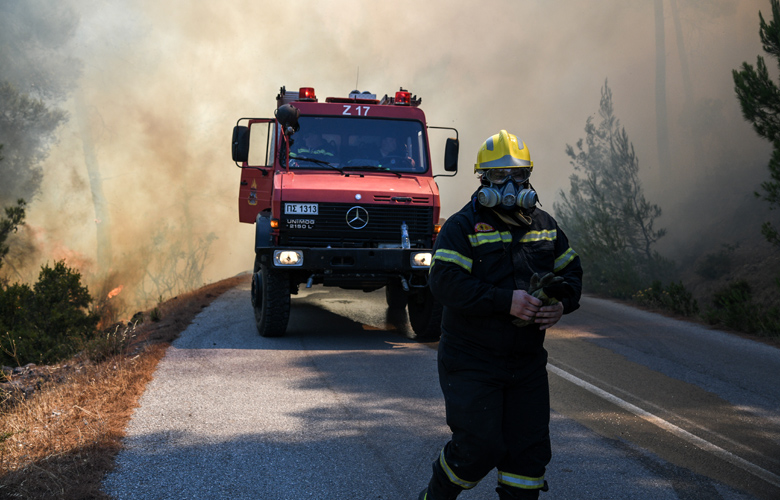 Πυρκαγιά σε δασική έκταση στην Ήλιδα Ηλείας