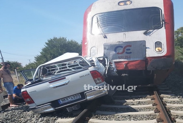 Μία νεκρή σε σύγκρουση αμαξοστοιχίας με ΙΧ στα Διαβατά