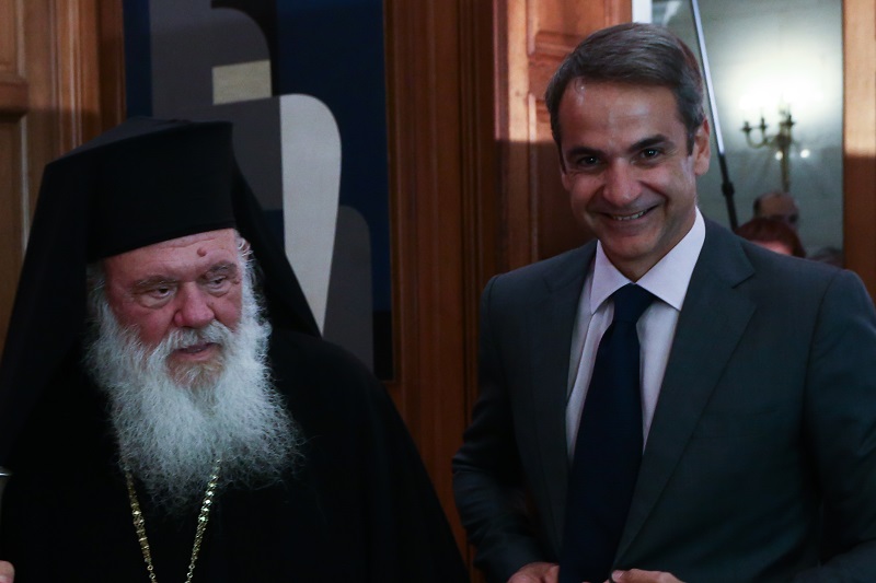 Συνάντηση Μητσοτάκη-Αρχιεπισκόπου για τις σχέσεις Κράτους-Εκκλησίας
