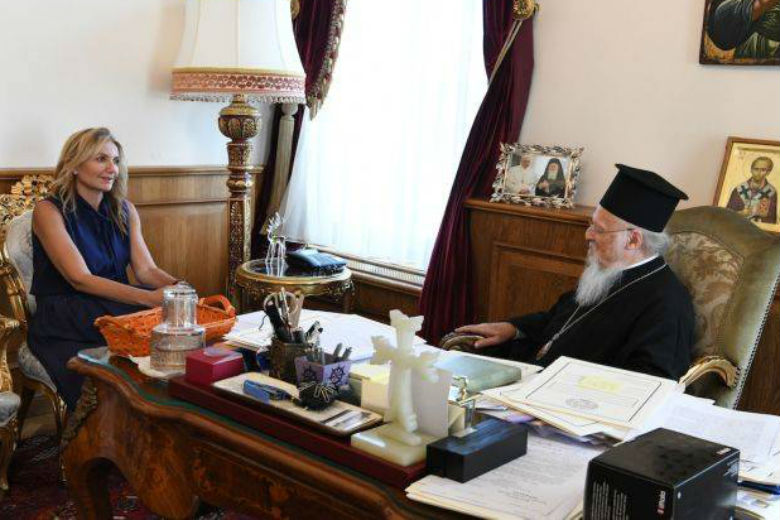 H Μαρέβα Γκραμπόφσκι στο Οικουμενικό Πατριαρχείο