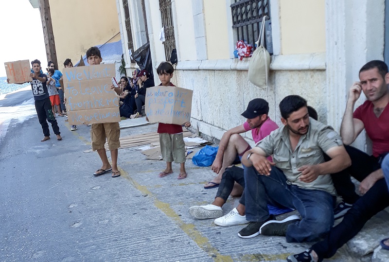 Οριακή η κατάσταση με τους μετανάστες στη Σύμη