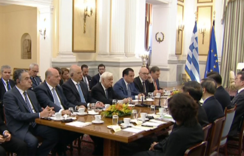 Παυλόπουλος σε Κινέζο πρόεδρο: Εμβληματική αναβάθμιση της στρατηγικής σχέσης Ελλάδας-Κίνας