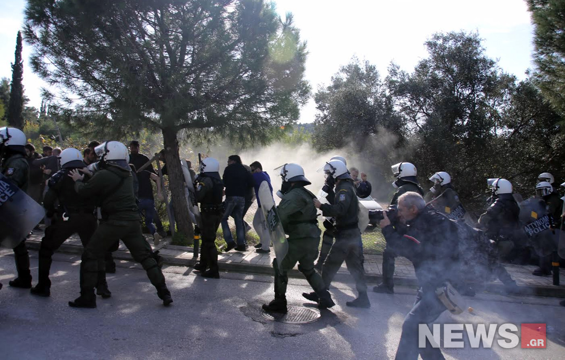 Διαμαρτυρία φοιτητών: Χημικά και συμπλοκές στο Καβούρι