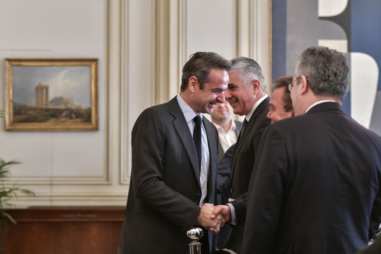 Με τη νέα διοίκηση της ΚΕΔΕ συναντήθηκε ο Μητσοτάκης