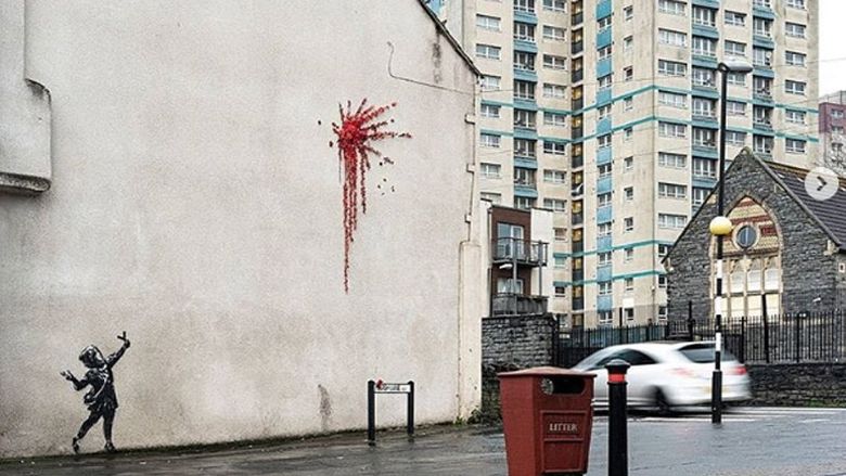 Η τοιχογραφία του Banksy για τον Άγιο Βαλεντίνο