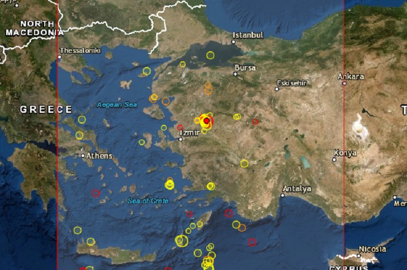 Ισχυρή σεισμική δόνηση στην δυτική Τουρκία – Έγινε αισθητή στη Λέσβο