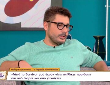 Λάμπρος Κωνσταντάρας: «Λόγω του Survivor πήρα ένα σιωπηλό όρκο»