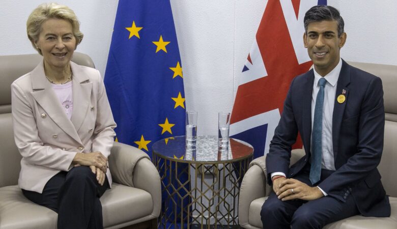 Brexit: Συμφωνία Ρίσι Σούνακ με Ούρσουλα Φον ντερ Λάιεν για τη Βόρεια Ιρλανδία
