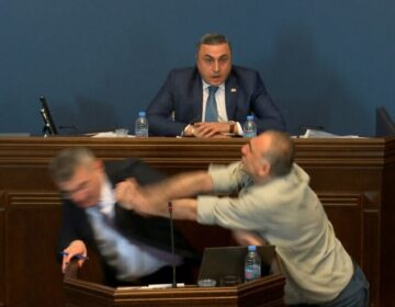 Άγριο ξύλο μεταξύ βουλευτών στο Κοινοβούλιο της Γεωργίας – Δείτε βίντεο