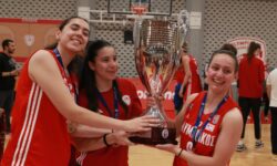 Πρωταθλητής Ελλάδας για 3η συνεχόμενη χρονιά ο Ολυμπιακός στο μπάσκετ γυναικών