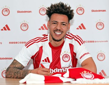 Ο Ολυμπιακός ανακοίνωσε τον Κλέιτον – «Πολύ ευτυχισμένος που υπέγραψα στην καλύτερη ομάδα της Ελλάδας»