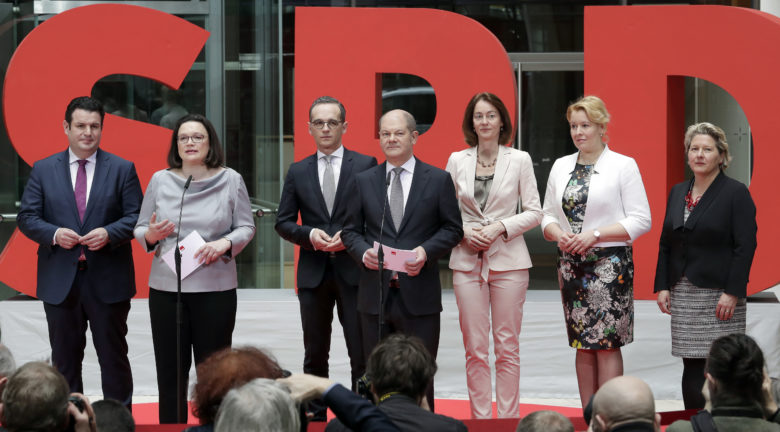 Τους υπουργούς του SPD ανακοίνωσε η ηγεσία του κόμματος