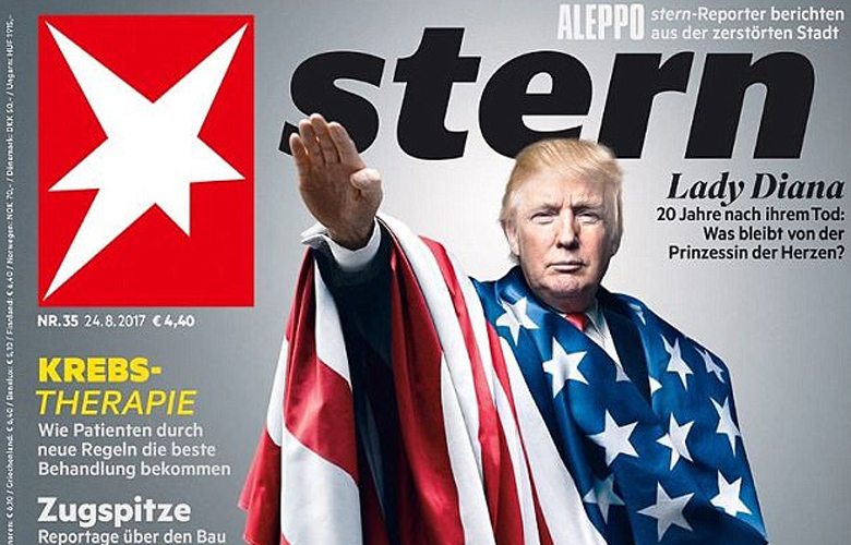 Ο Ντόναλντ Τραμπ χαιρετά ναζιστικά σε εξώφυλλο γερμανικού περιοδικού