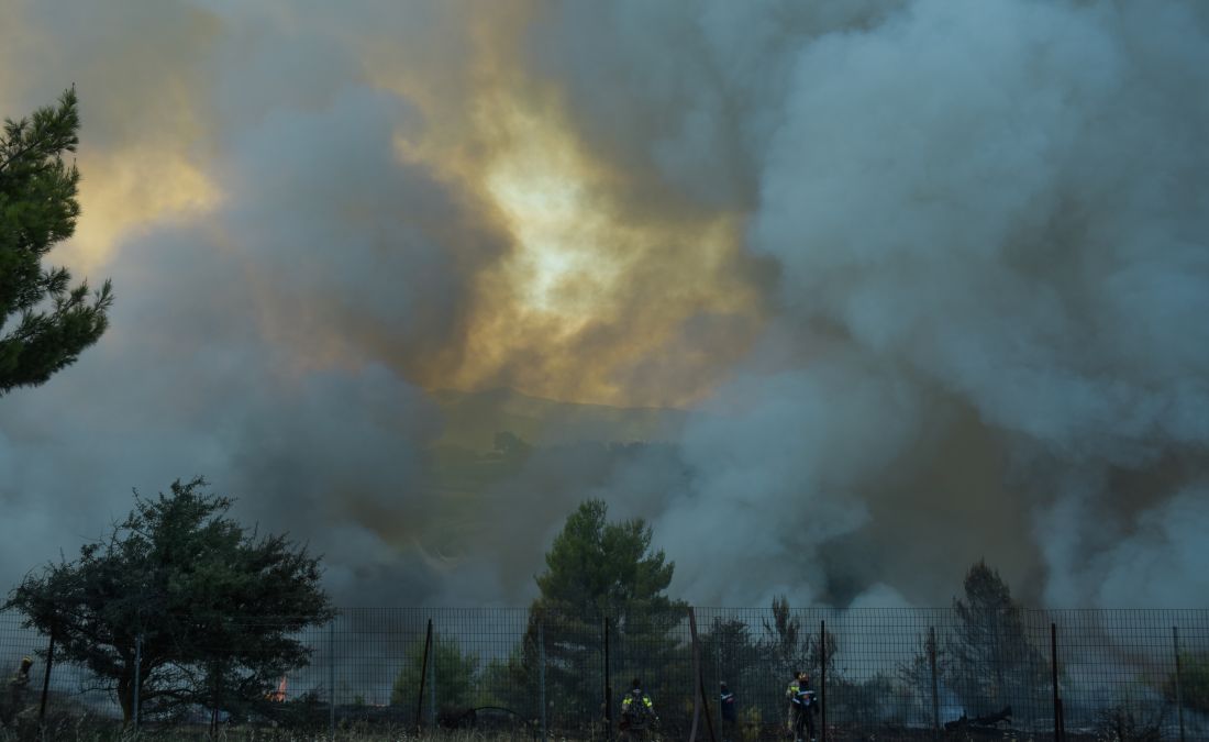 Πυρκαγιά σε δασική περιοχή της Λιθακιάς στη Ζάκυνθο