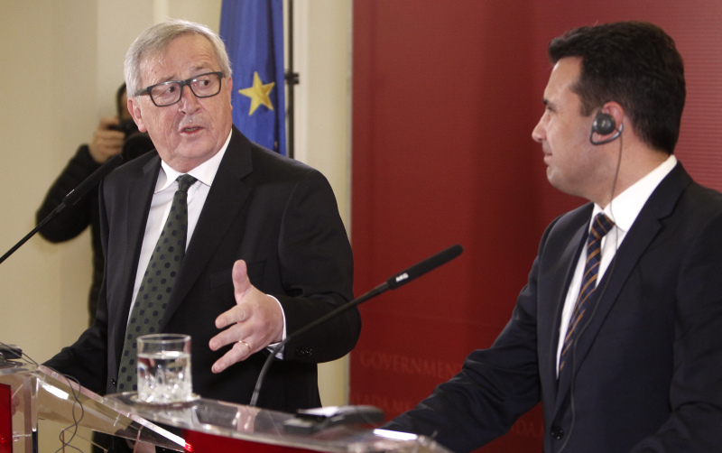 Γιούνκερ σε Ζάεφ: Μέρος της ευρωπαϊκής ιστορίας η ΠΓΔΜ