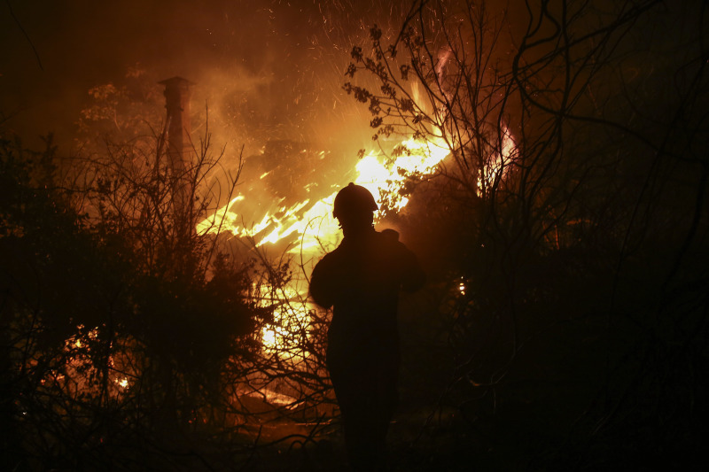 Πυρκαγιά σε δασική περιοχή στη νότια Ρόδο