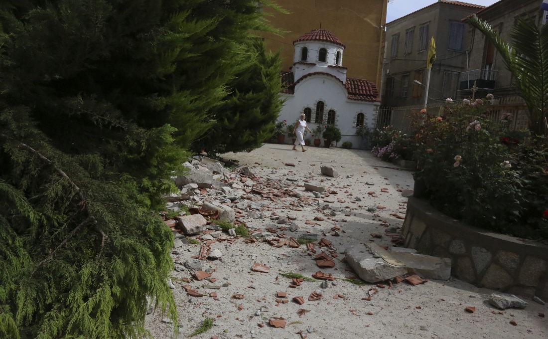 Βίντεο δείχνει τη στιγμή του μεγάλου σεισμού στη Λέσβο