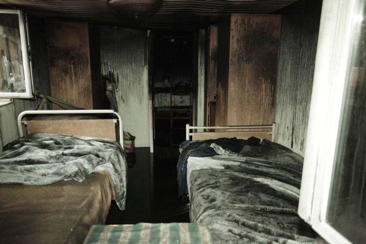 Φωτογραφίες από τη στέγη γερόντων που κάηκαν οι δύο γυναίκες