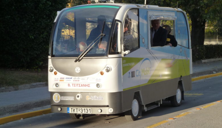 Παγκόσμια πρωτοτυπία το λεωφορείο χωρίς οδηγό στα Τρίκαλα