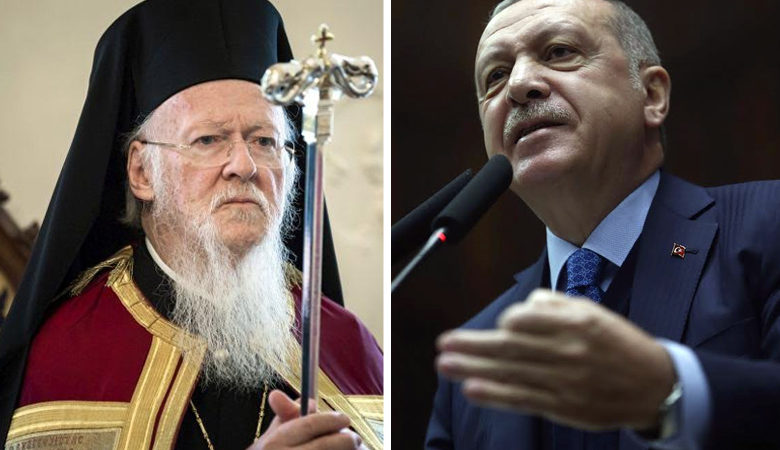 Κορονοϊός: Ο Ερντογάν ευχήθηκε ταχεία ανάρρωση στον Οικουμενικό Πατριάρχη
