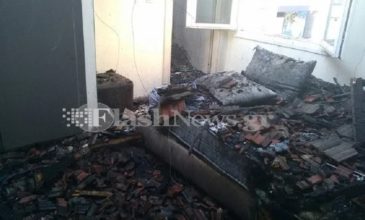 «Στάχτη» από πυρκαγιά διαμέρισμα στο κέντρο των Χανίων