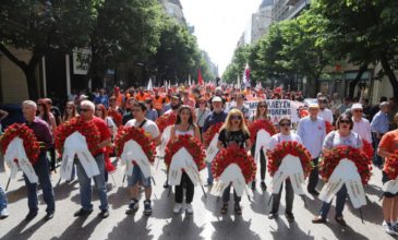 Με συγκεντρώσεις και πορείες τιμήθηκε η Πρωτομαγιά στη Θεσσαλονίκη