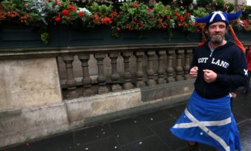 Μαζική συμμετοχή σε διαδήλωση υπέρ της ανεξαρτησίας της Σκωτίας