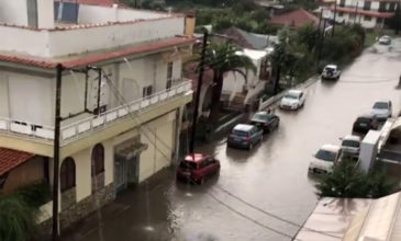 Ζημιές εξαιτίας της καταρρακτώδους βροχής σε Καβάλα και Ξάνθη