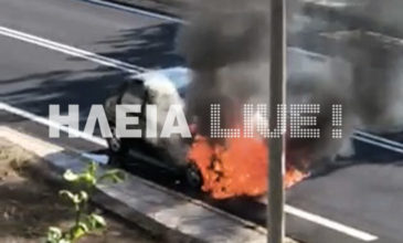 Κινδύνευσαν μητέρα και παιδί σε φλεγόμενο όχημα (ΒΙΝΤΕΟ)