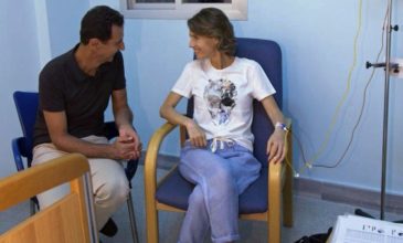 Ο Μπασάρ αλ Άσαντ δίπλα στη συζυγό του που κάνει χημειοθεραπεία