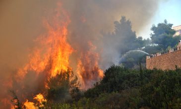 Πυρκαγιά σε εξέλιξη στο Μαζαράκι Πηνείας στην Ηλεία