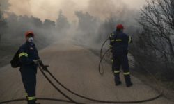 Χωρίς μεγάλο μέτωπο η πυρκαγιά στον Αλμυροπόταμο Ευβοίας – Αρκετές διάσπαρτες εστίες