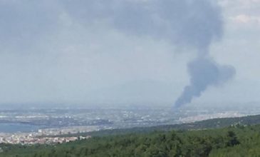 Πυρκαγιά σε μονάδα ανακύκλωσης στη Σίνδο Θεσσαλονίκης