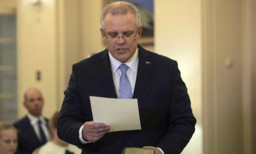Ο Σκοτ Μόρισον ορκίστηκε πρωθυπουργός της Αυστραλίας