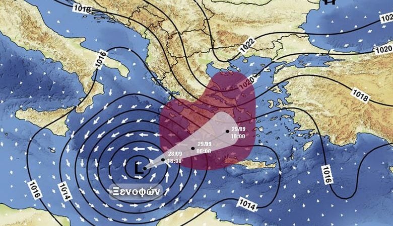 Ο «Ξενοφών» δείχνει το άγριο πρόσωπό του – Δείτε live την πορεία του κυκλώνα