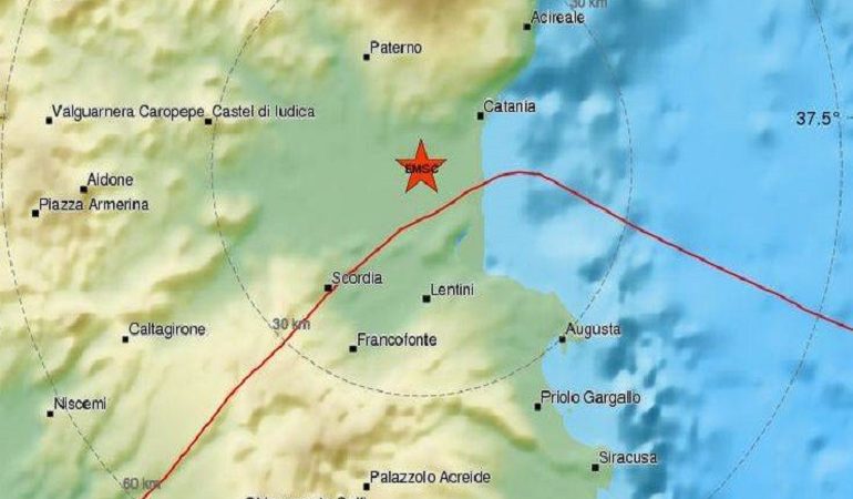 Σεισμός στην Κατάνη της Σικελίας